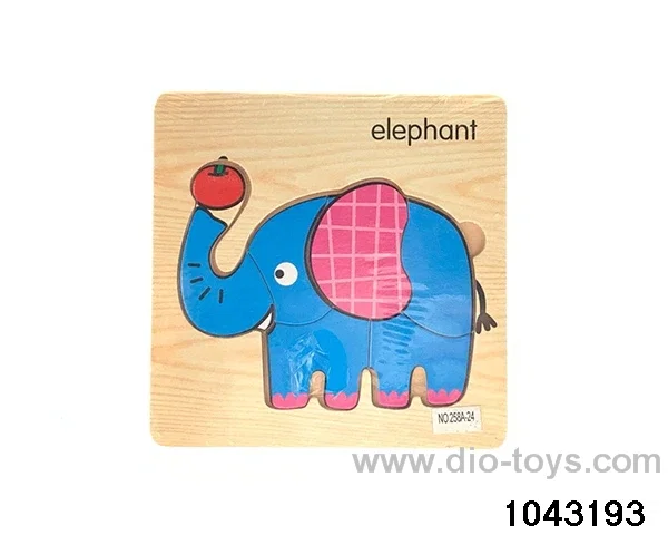 Wooden puzzles in Plastic film
