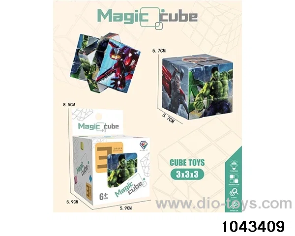 Rubik's cube in color box