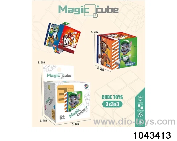 Rubik's cube in color box