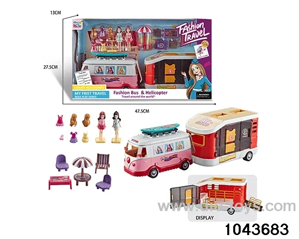 trip bus toys in color box