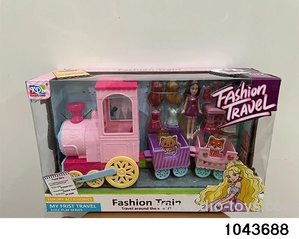 doll playhouse car toy in color box