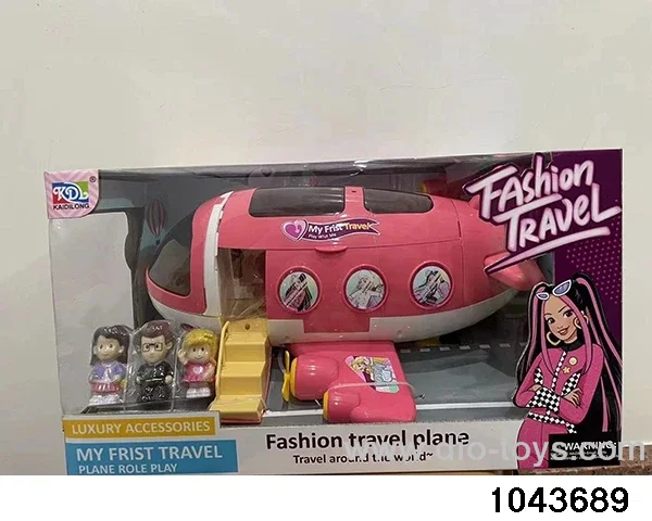 doll playhouse plane toy in color box