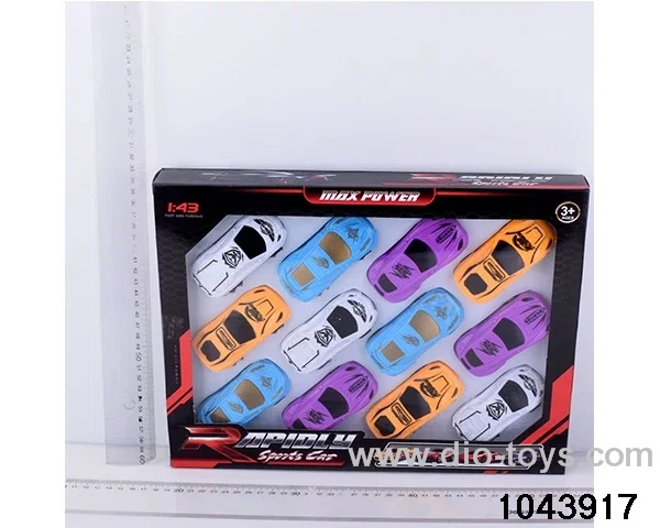 pull back car in color box
