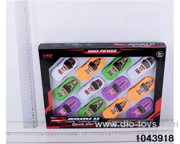 pull back car in color box