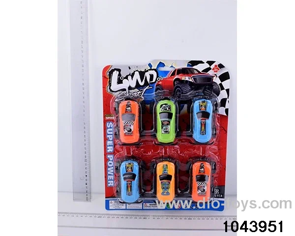 pull back car in Blister card