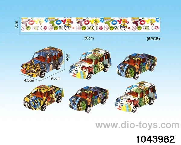 pull back car in pp bag