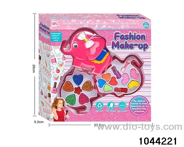 Pictographic two-layer children's cosmetics set in window  box