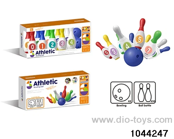 18cm 10 digital bowling balls in window box
