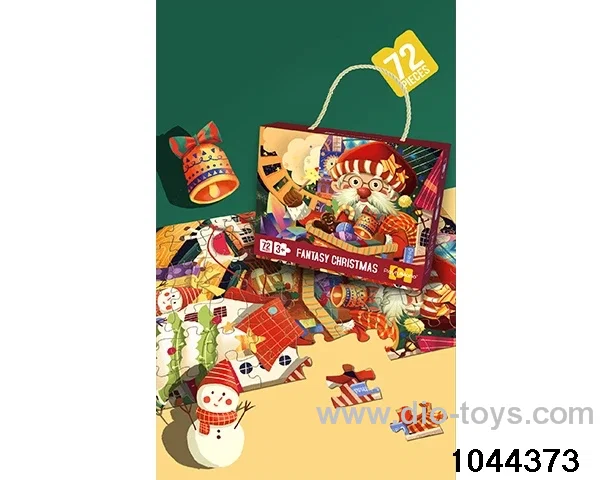 Christmas 72 puzzle pieces in color box
