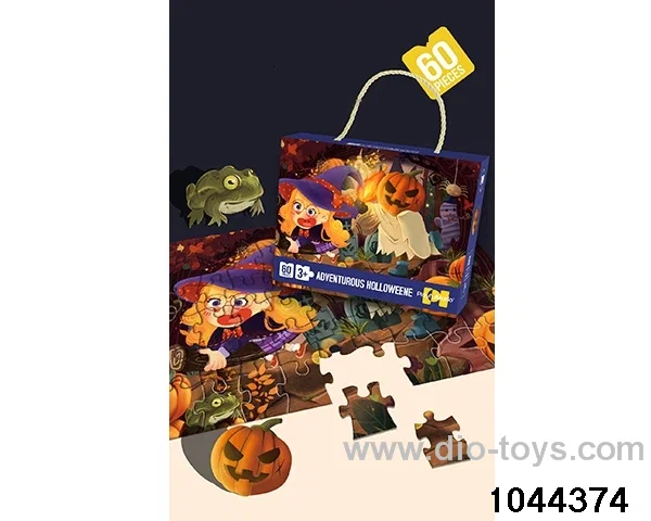 60 pieces of Halloween puzzle in color box