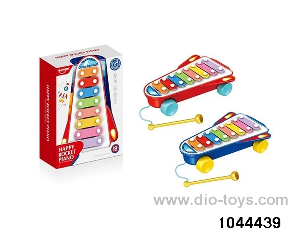 Children's enlightenment by playing the piano with rockets Early education toys Mother and baby toys Baby pacify toys Creative toys in window box