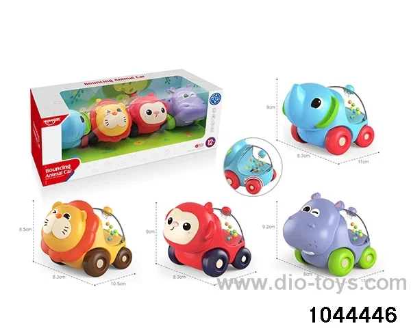 Cartoon animal scooter (4PCS) in window box