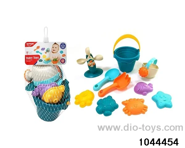 Soft glue suit for dabbling in water (10PCS) Children's enlightenment Early education toy Mother baby toy Baby pacify toy Creative toy in Net bag