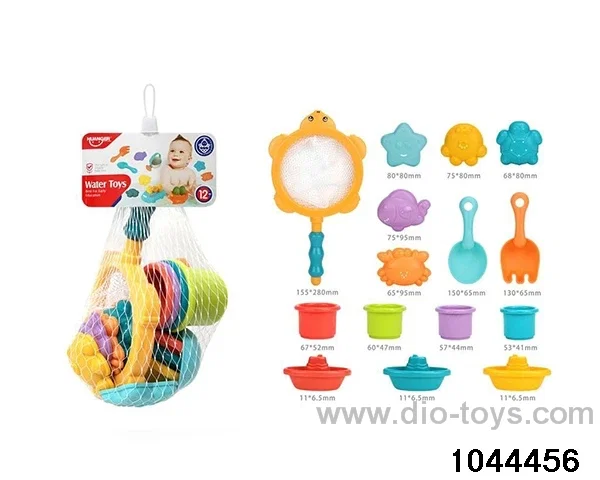 Water absorbing turtle network (15PCS) Children's enlightenment Early education toys Mother baby toys Baby pacify toys Creative toys in Net bag