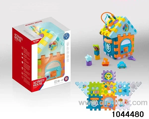 (GCC) Brainstorming fun house Children's enlightenment Early education toys Mother baby toys Baby pacify toys Creative toys in window box