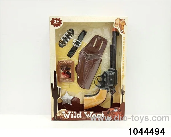 Cowboy gun suit in window box