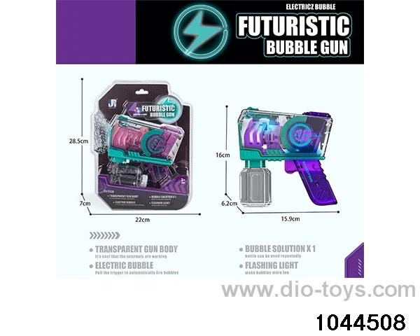 Transparent Fashion Bubble Machine in clam shell