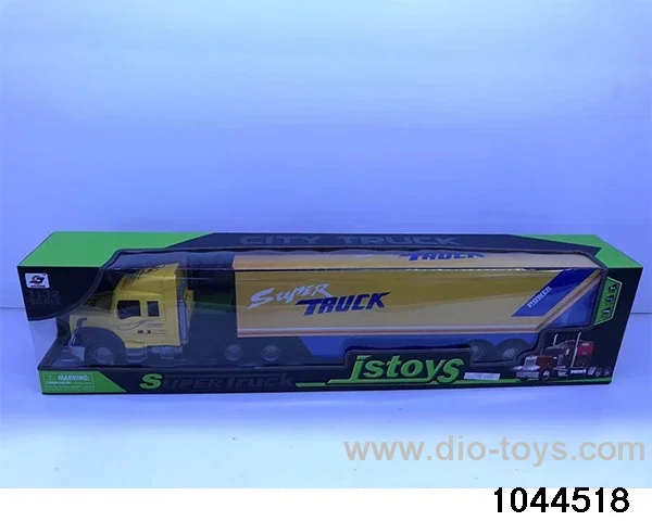 Inertia tractor container truck in display box