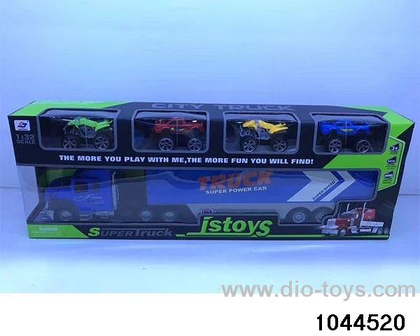 Inertia container (with 4 cars) in display box