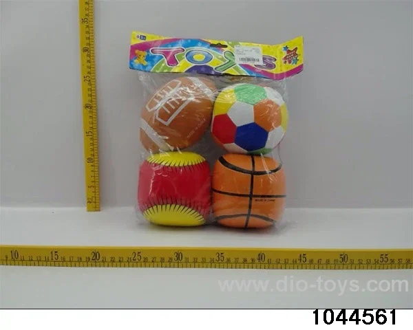 5-inch set of foot colors in PP bag with header