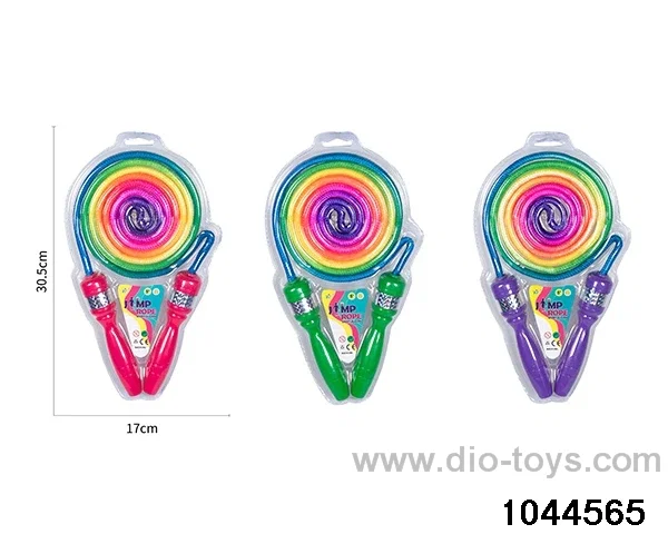 Rainbow rope skipping in blister