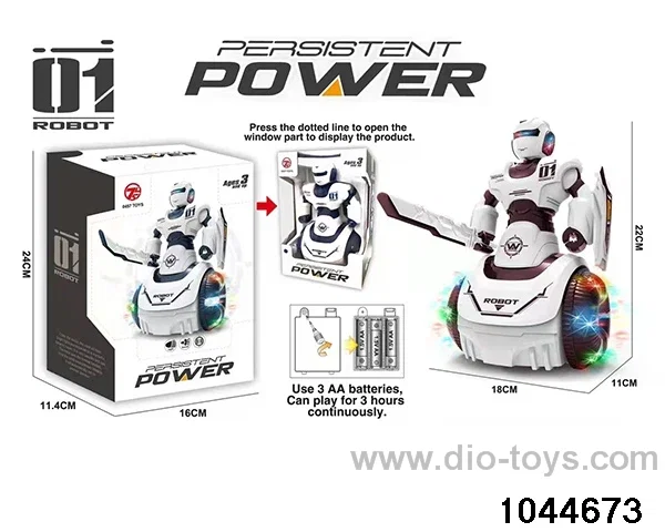 ELECTRIC (LIGHT, MUSIC) ROBOT IN WINDOW BOX