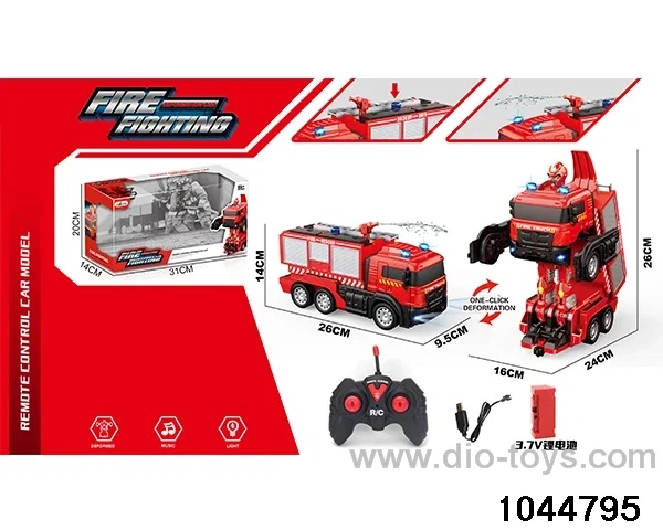 (GCC) DEFORMED FIRE TRUCK IN WINDOW BOX