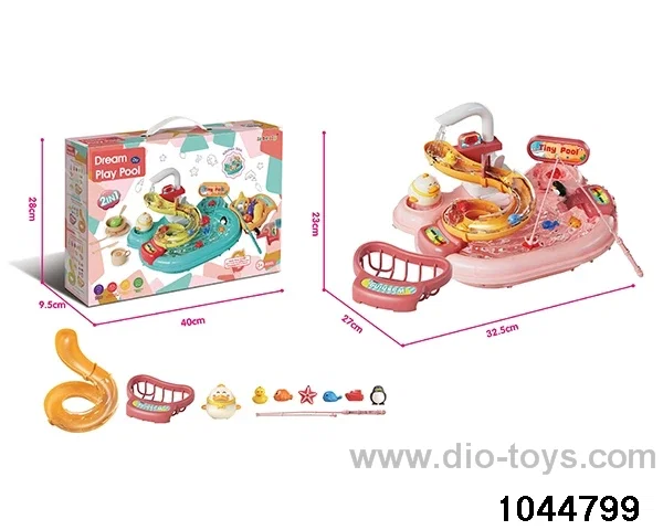 COLOR BOXED ELECTRIC WATER OUTLET CHILDREN'S WATER PARK TOY PINK 2 * AA NOT INCLUDED (INCLUDING ELECTRICITY AND 0.5 YUAN) IN COLOR BOX