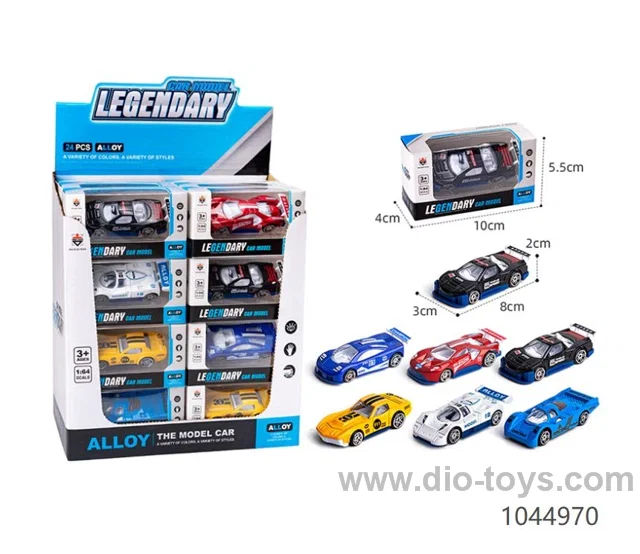 24PCS Simulation Alloy Metal Dicast Car Display Case