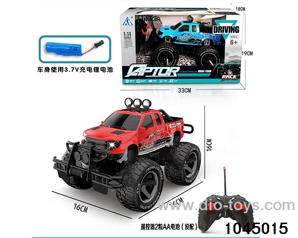 1:14 4 ch rc car with light/include battery