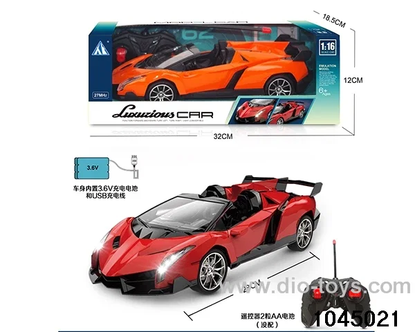 1:16 4 ch rc car with light/include battery