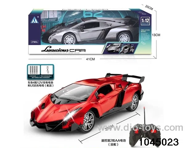 1:12 4 ch rc car with light/include  battery