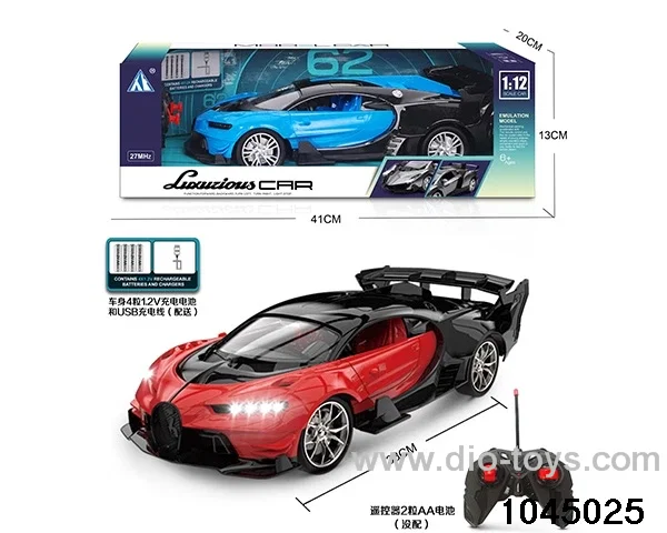 1:12 4 ch rc car with light/include battery