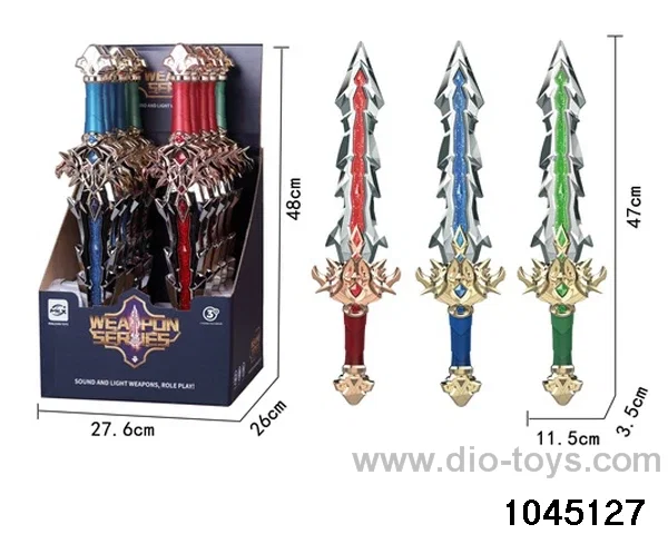 10pcs weapons with light/sound