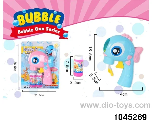 bubble gun in Blister with insert