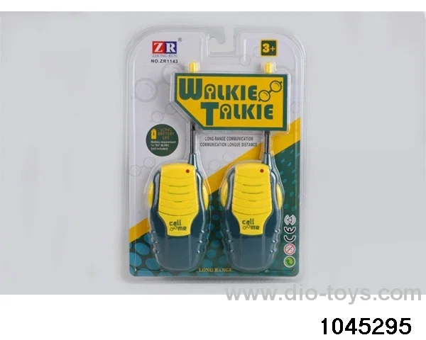 walkie-talkie in clam shell