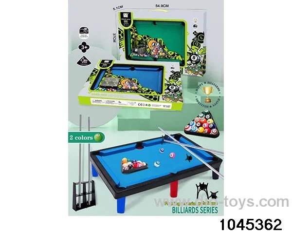 Billiards toys in window box