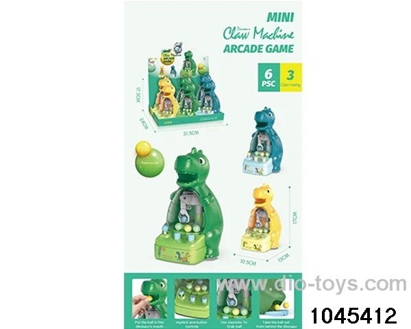 Dinosaur Ball Clamping Machine (6PCS) in display box