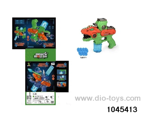 Electric light sound bubble gun in color box