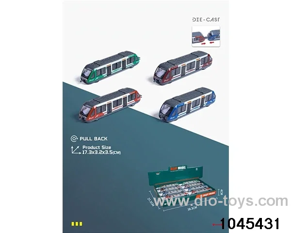 pull back Alloy Advanced Train (8PCS) in display box