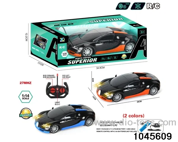 1:14 4 ch rc car with light/include battery