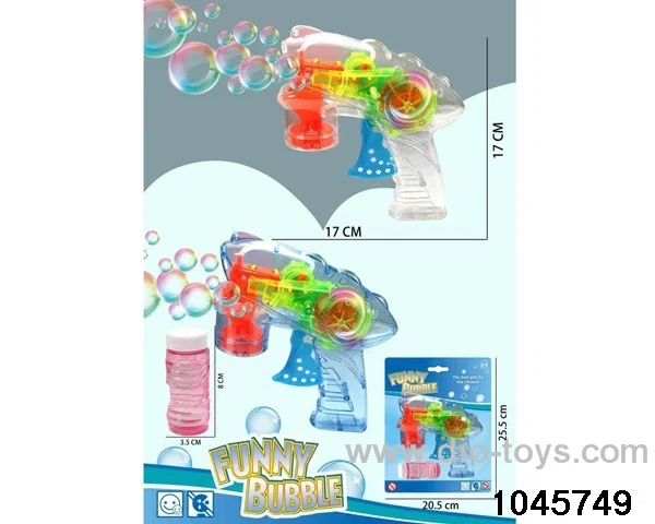 friction bubble gun with light