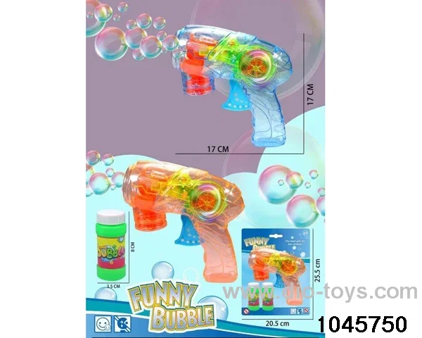 friction bubble gun with light