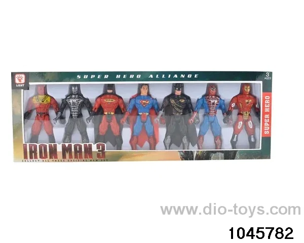 7pcs heros with light