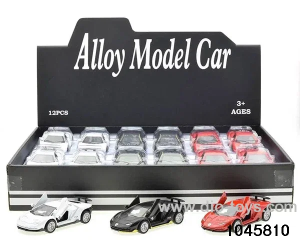 12pcs pull back alloy car