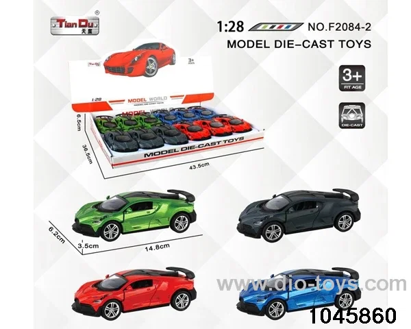 1:28 pull back alloy car