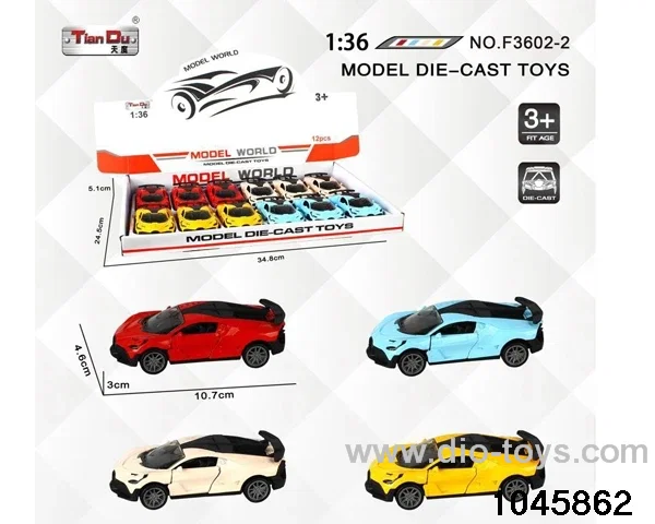 1:28 pull back alloy car
