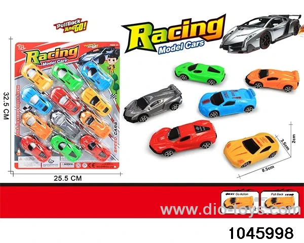 12pcs pull back car in Blister card