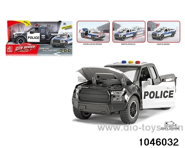 Inertia car with sound lights in display box