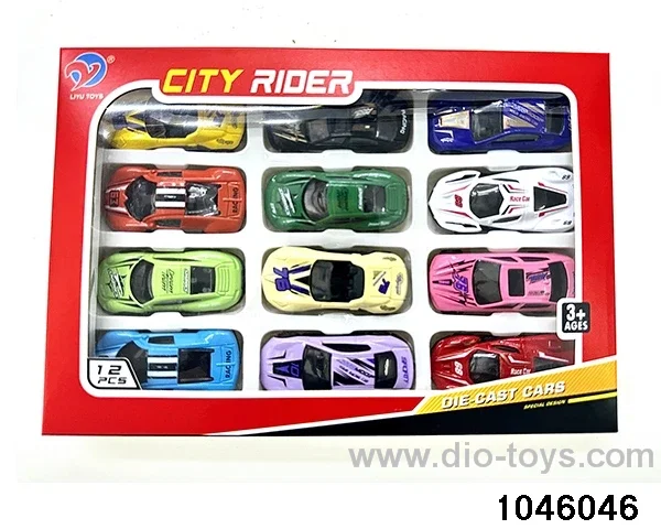 1:64 Scooter Alloy Car (12pcs) in window box